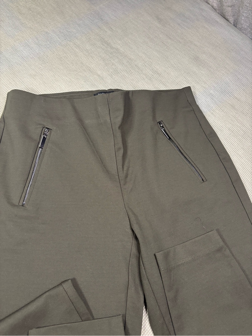 Rachel Zoe Dark Green Skinny Zip-Pocket Jeans - Picture 9 of 10